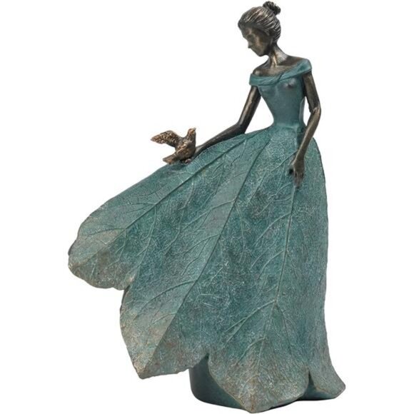 Fairy Statue Collection Home Decoration Leaf Angel Girls Resin Home Garden Decor - Picture 1 of 7